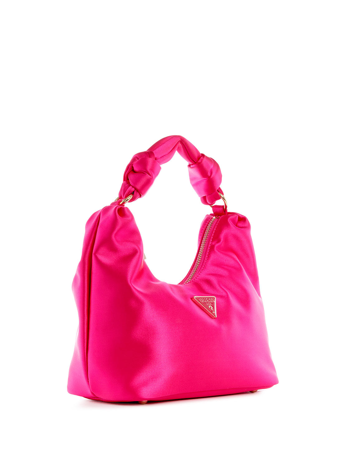 GUESS Women's Magenta Velina Hobo Bag EG876502 Angle View