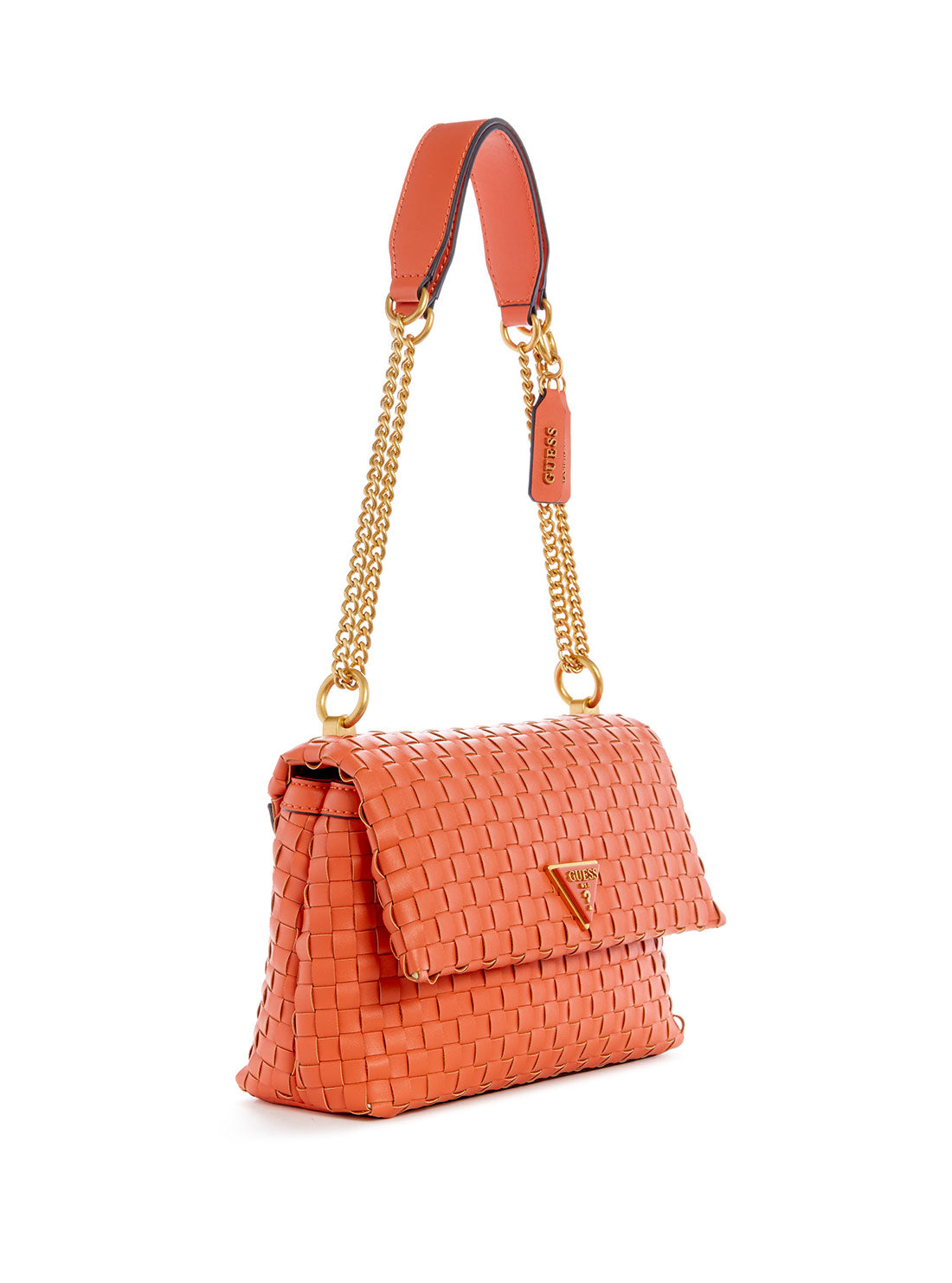GUESS Women's Papaya Lisbet Convertible Crossbody Bag WA877421 Angle View