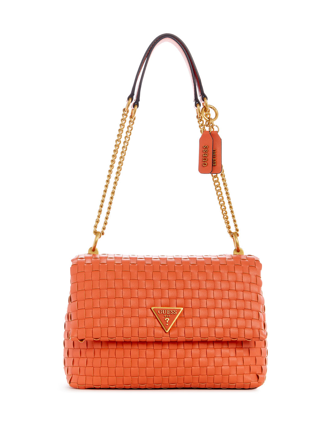 GUESS Women's Papaya Lisbet Convertible Crossbody Bag WA877421 Front View