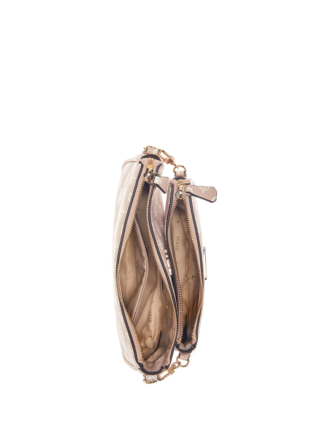 GUESS Women's Rose Logo Noelle Double Crossbody Bag PT787971 Inside View