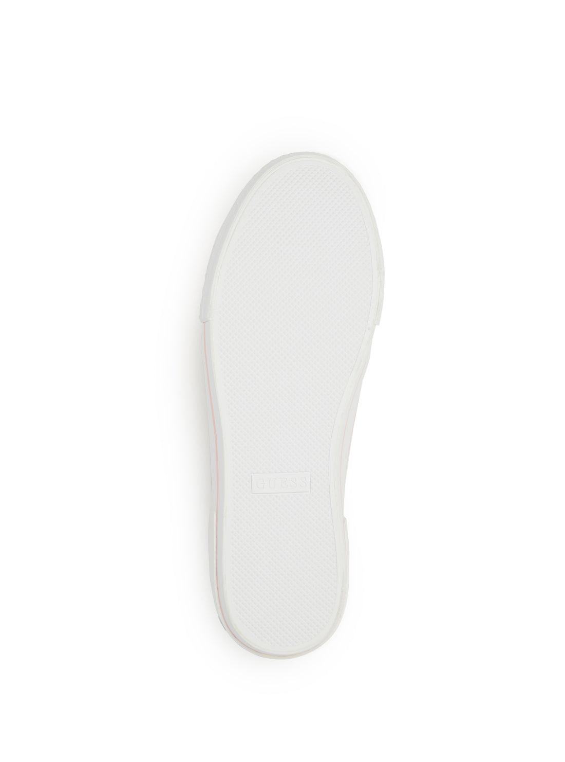 GUESS Women's White Pink Lollin Low Top Sneakers LOLLIN-A WHI04 Bottom View