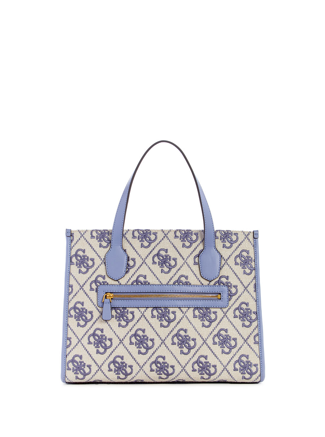 GUESS Women's Wisteria Logo Silvana Canvas Tote Bag SE866522 Back View
