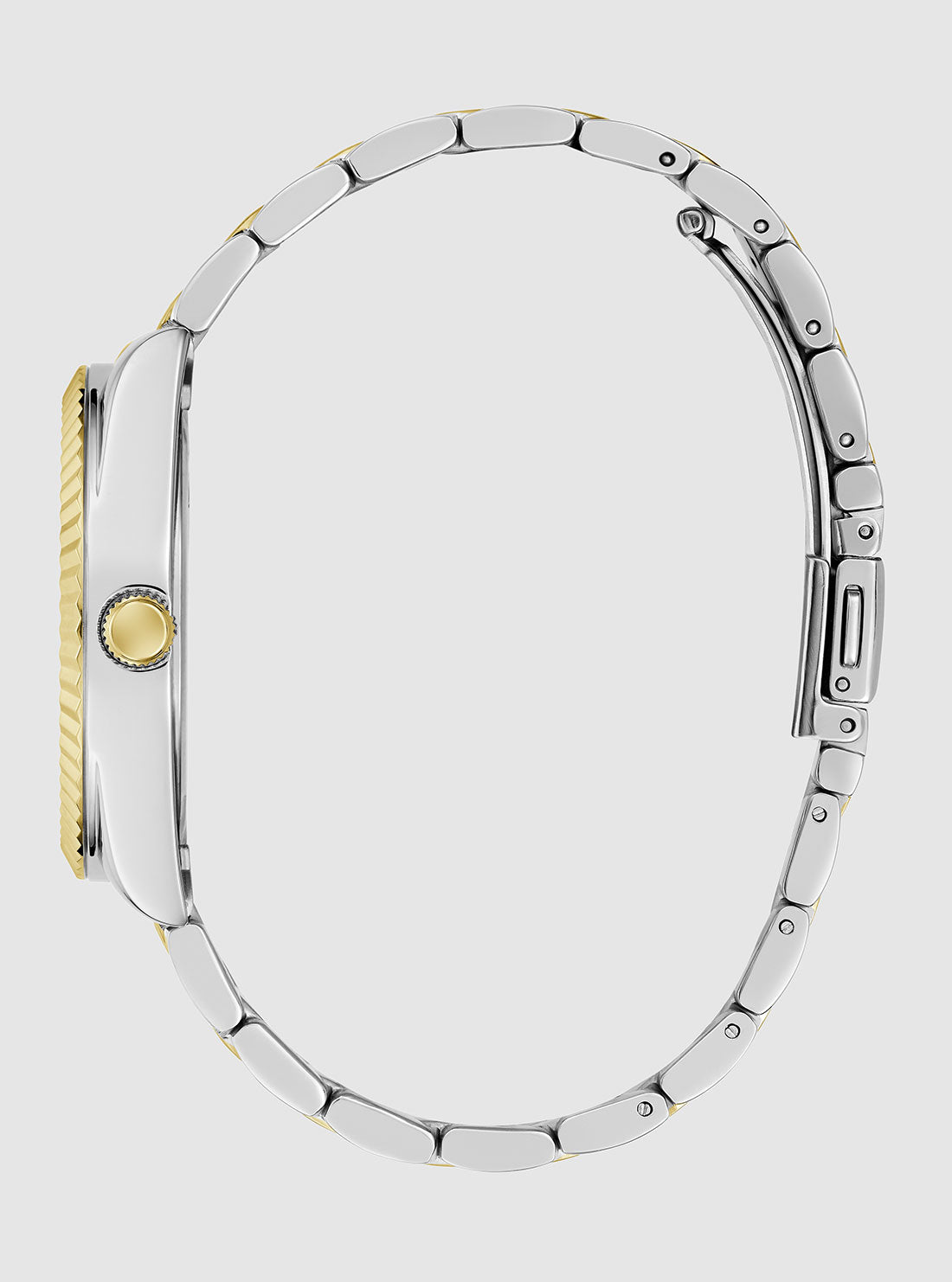 GUESS Accessories Gold Silver Luna Link Watch GW0308L6-1 Side View