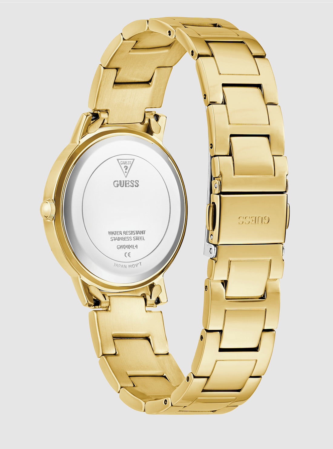 GUESS Accessories Gold Dawn Blue Dial Bracelet GW0404L4 Back View