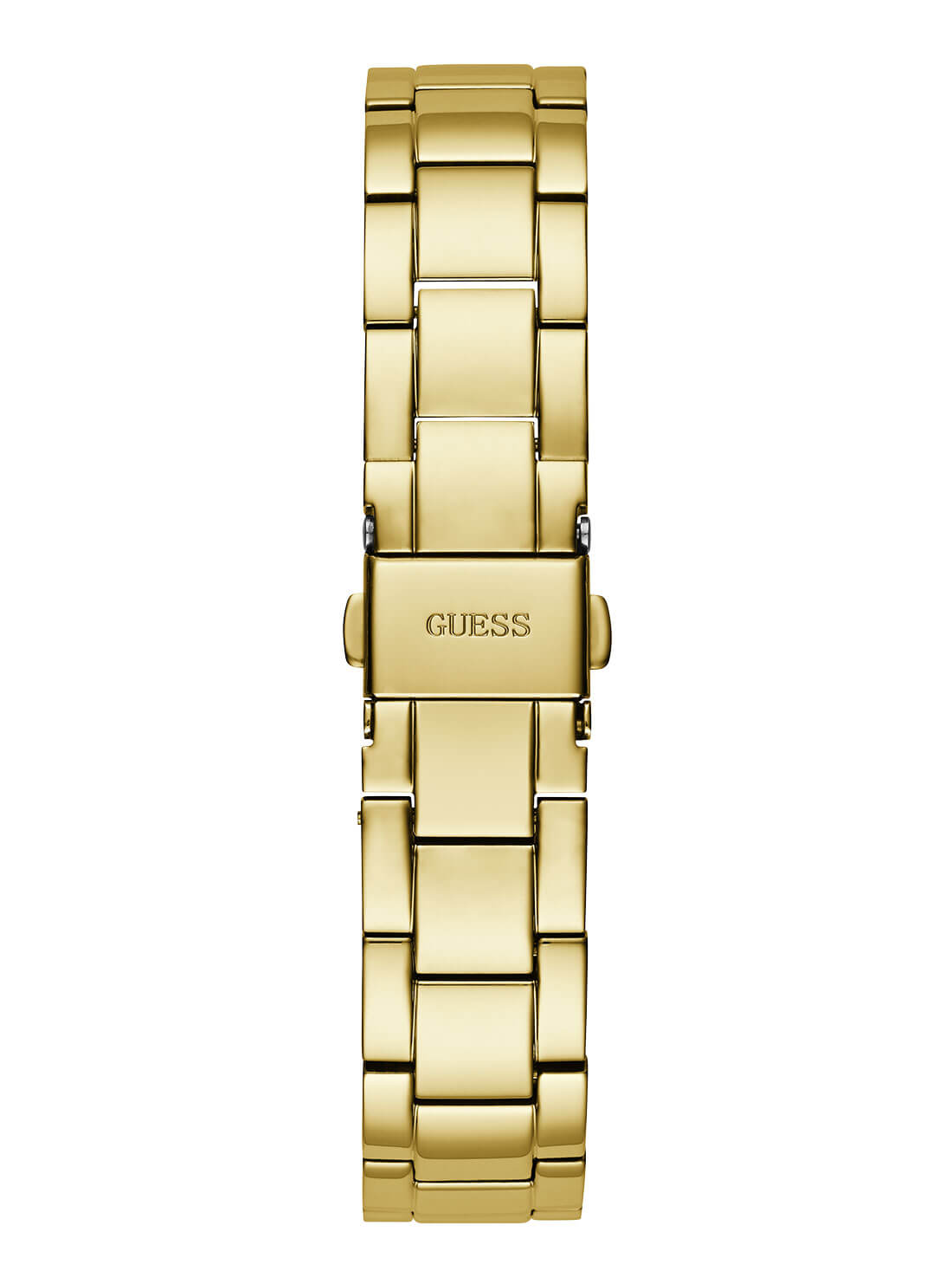 Gold Opaline Multi Crystal Link Watch | GUESS Women's Watches | Back view