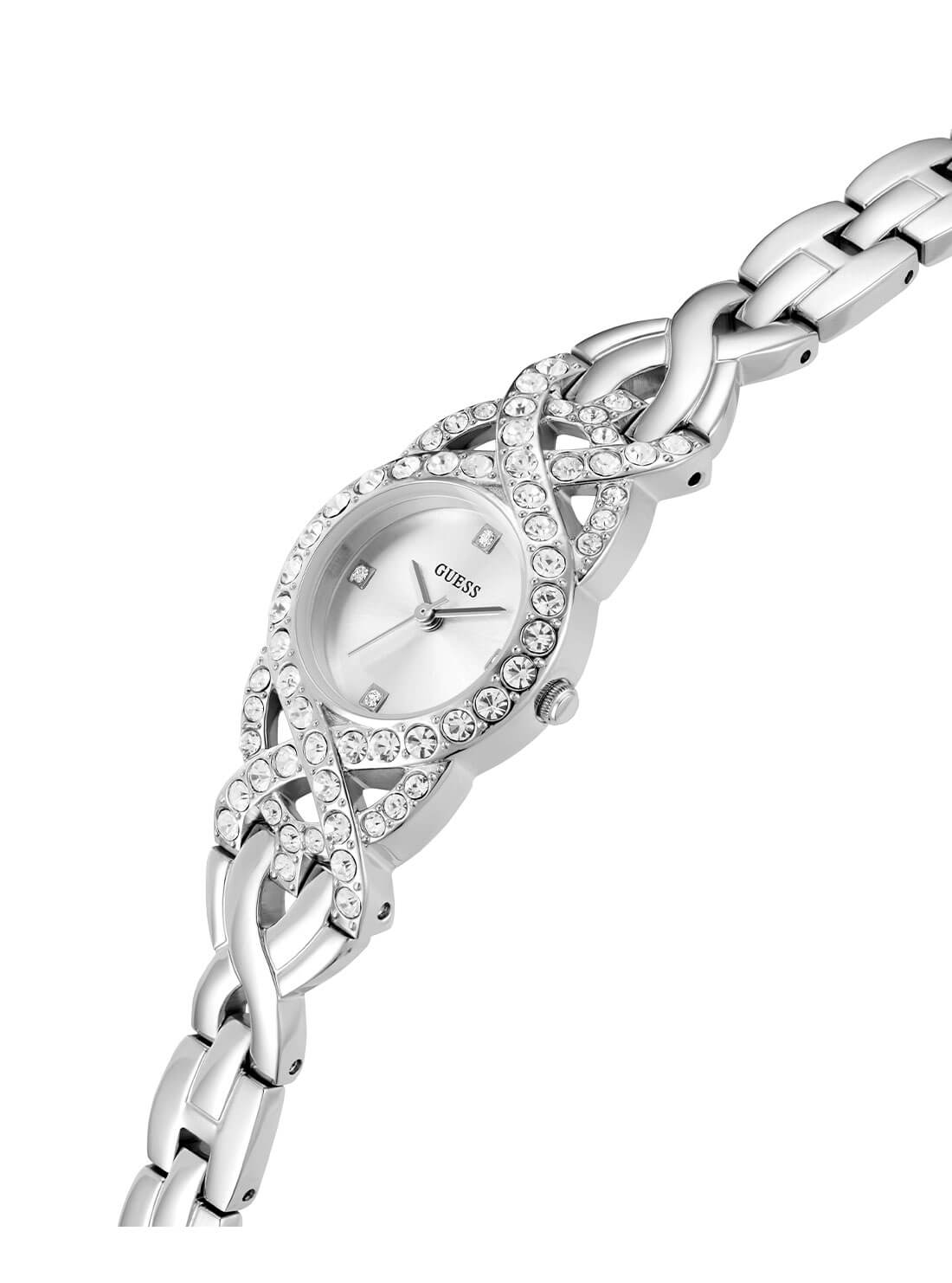 GUESS Silver Adorn Crystal Watch side view