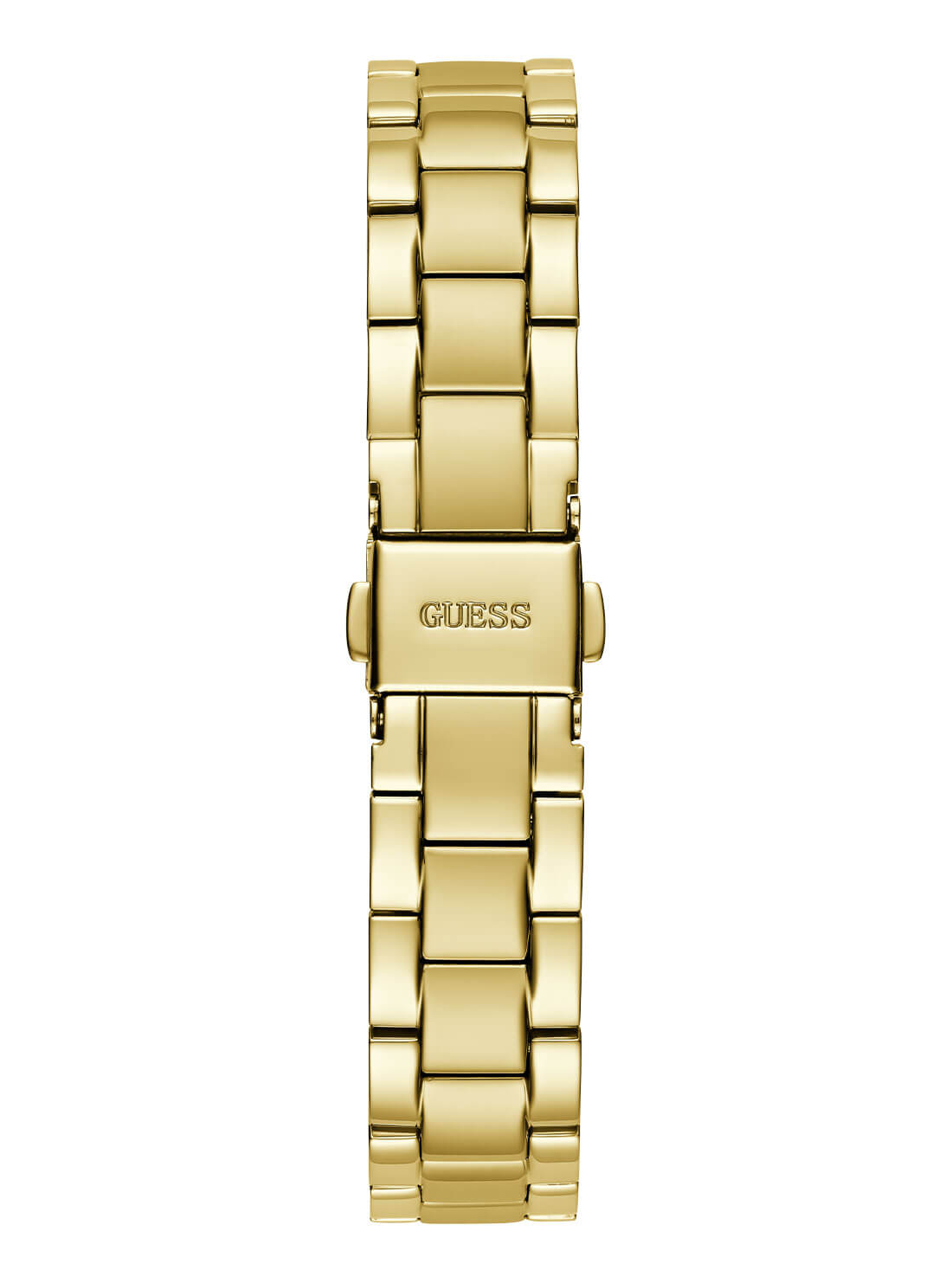 Gold Mini Luna Link Watch | GUESS Women's Watches | back view