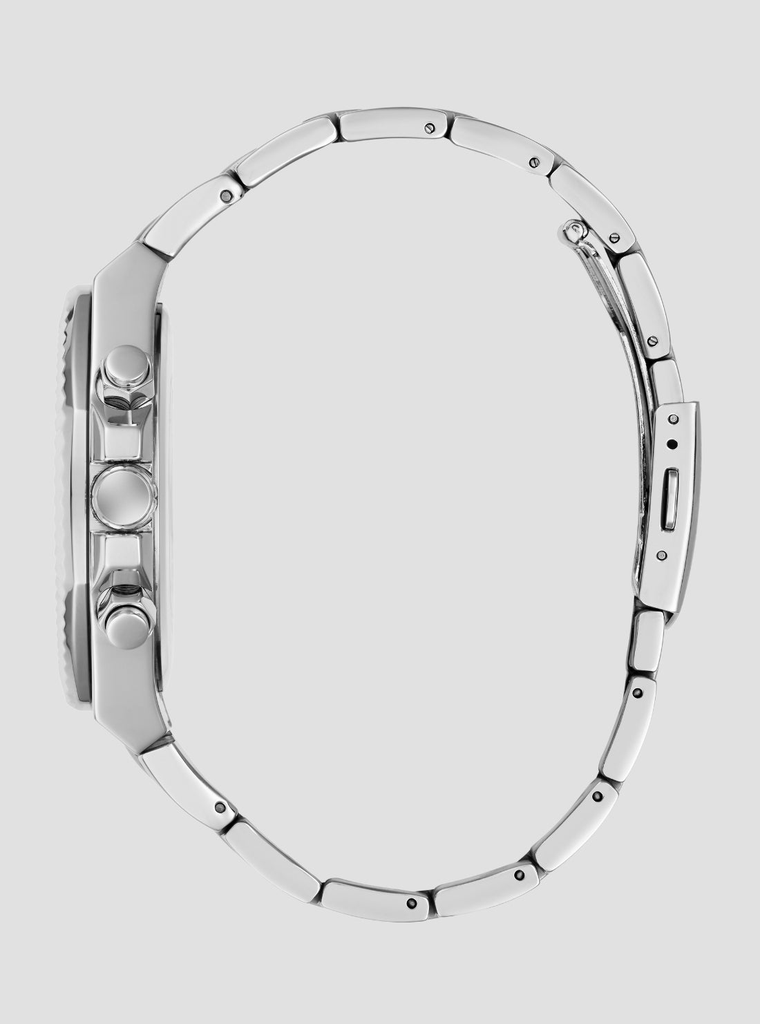 GUESS Accessories Silver Equity Multifunction Watch GW0703G8 Side View