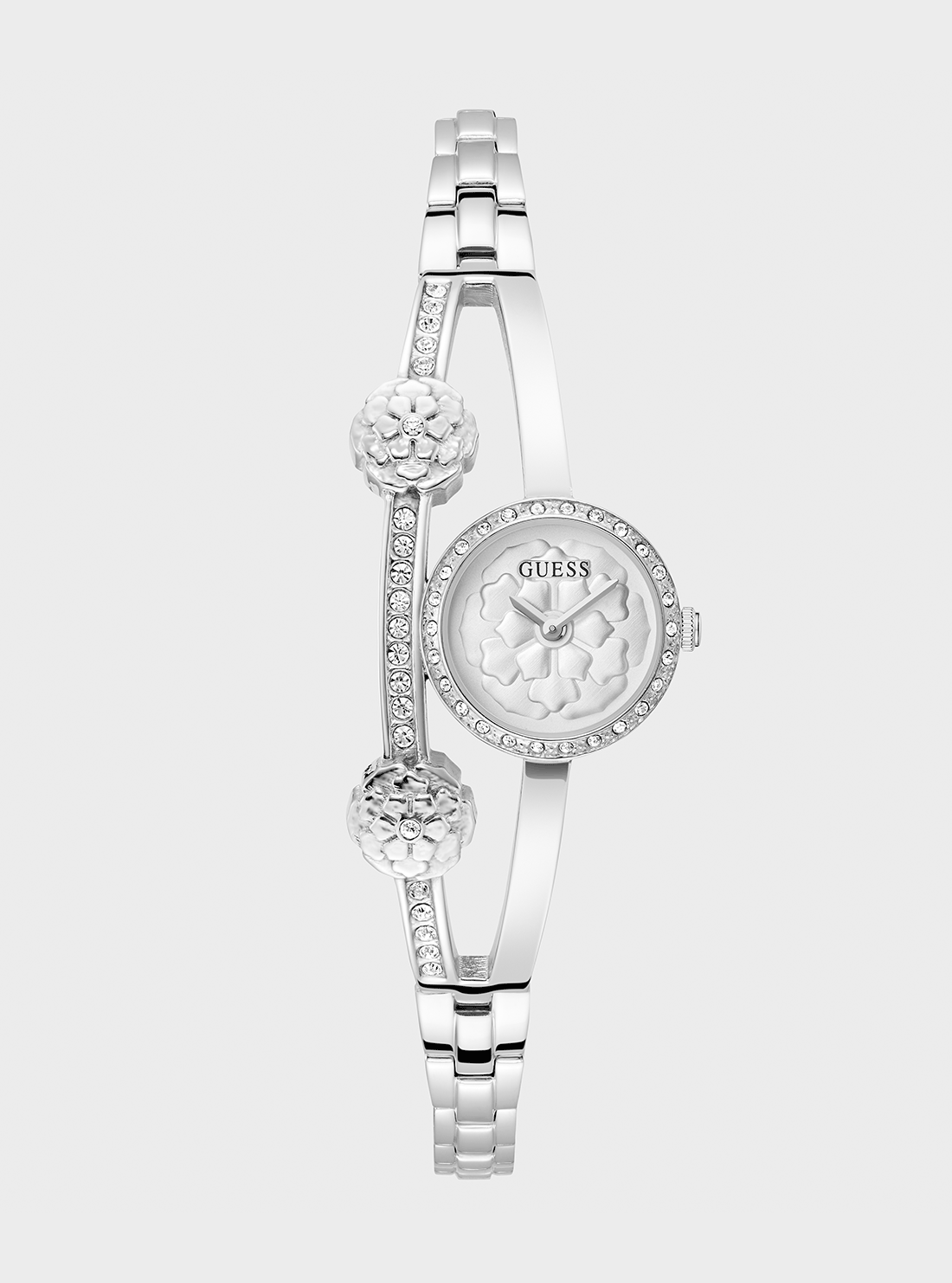 GUESS Accessories Silver Chloe Bracelet Watch GW0756L1 Front View