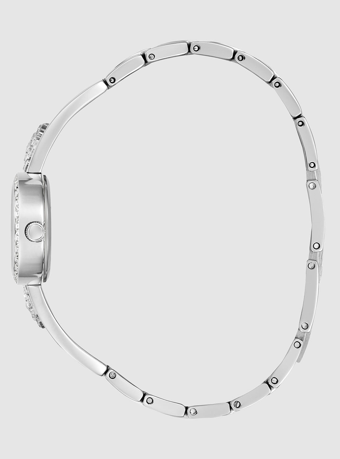 GUESS Accessories Silver Chloe Bracelet Watch GW0756L1 Side View