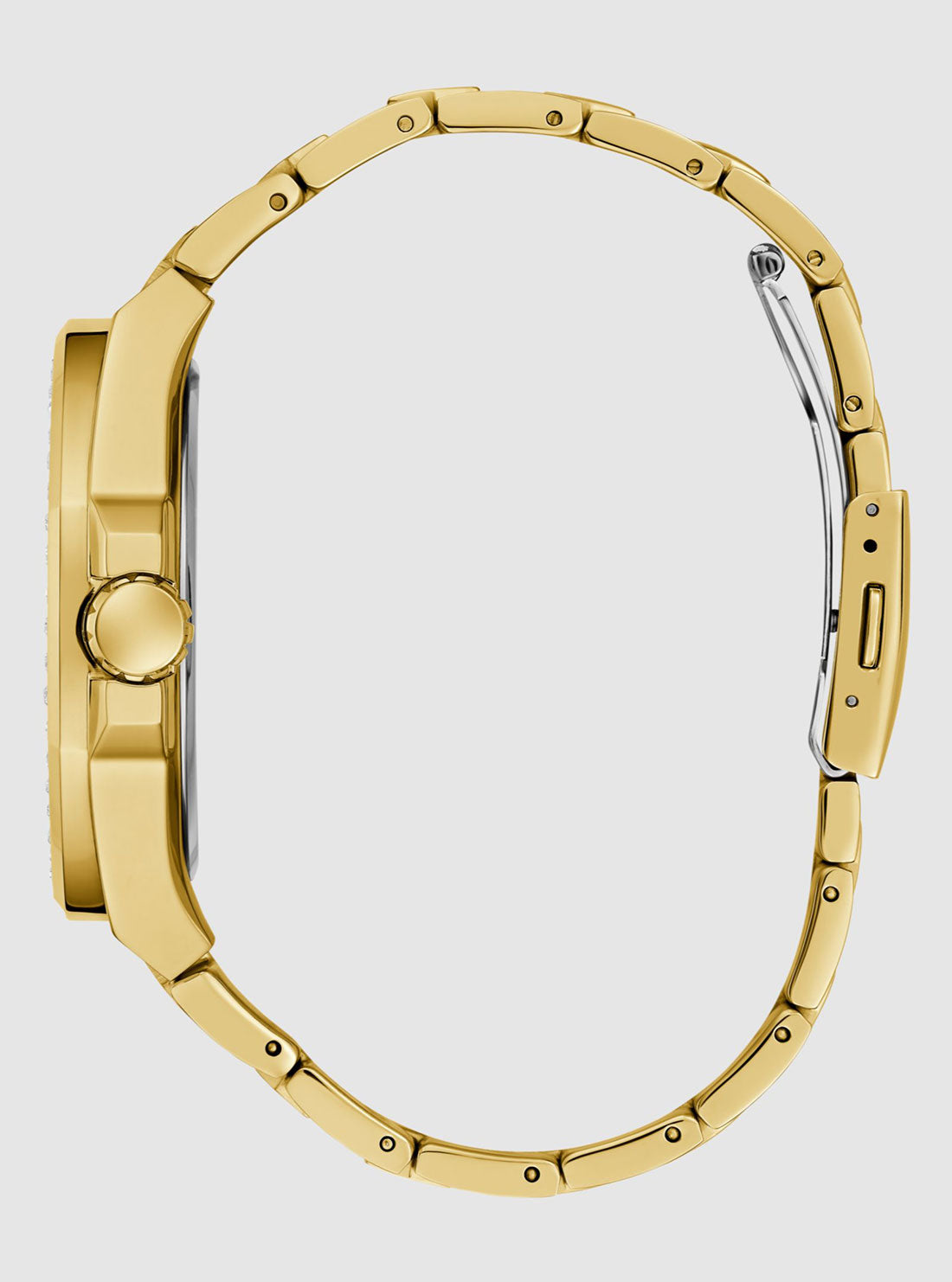 GUESS Accessories Gold Empire Link Watch GW0785G2 Side View