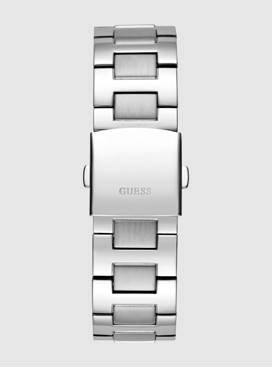 GUESS Accessories Silver Empire Link Watch GW0785G3 Back View