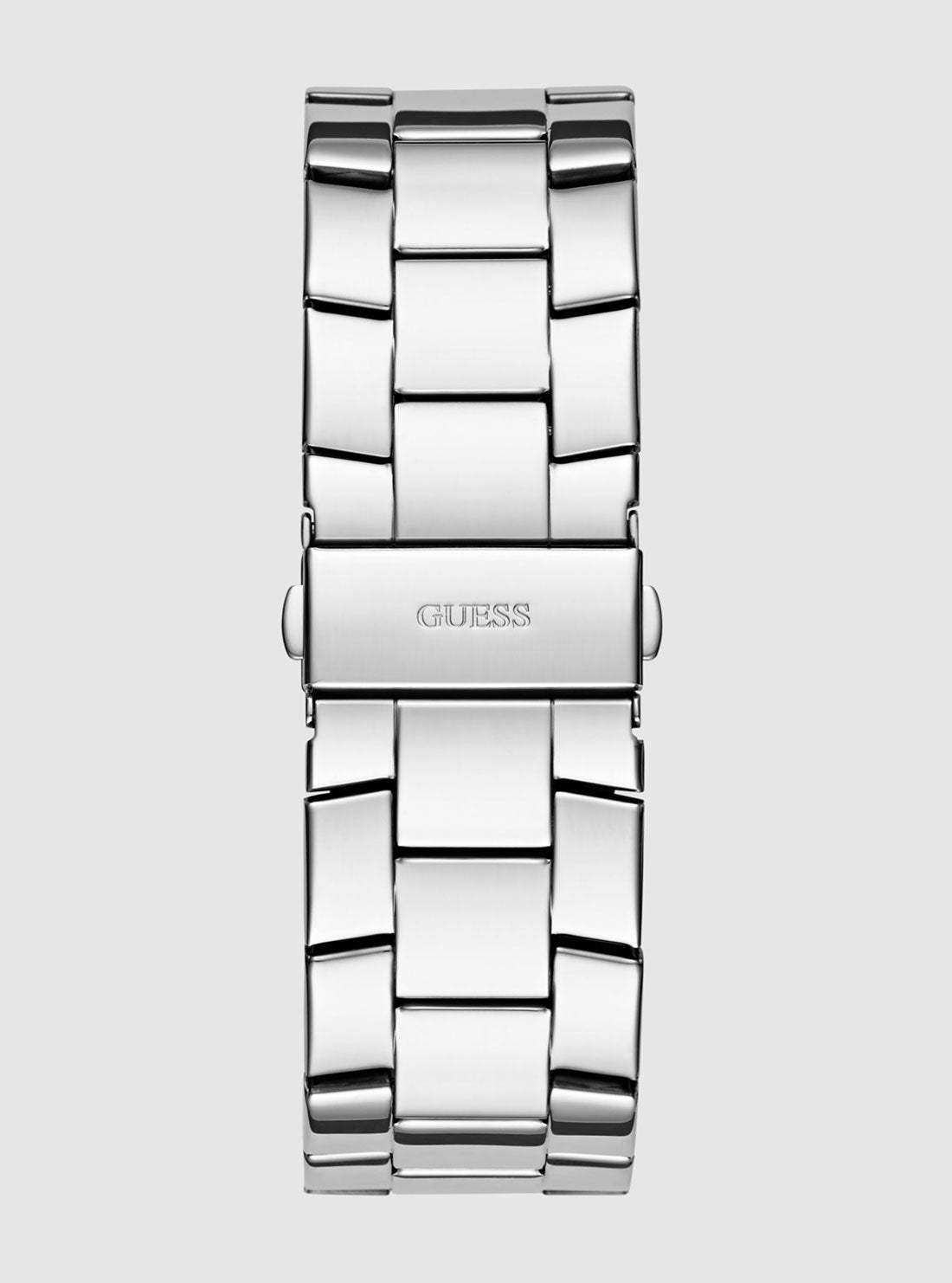 GUESS Accessories Silver Majestic Link Watch GW0796G1 Back View