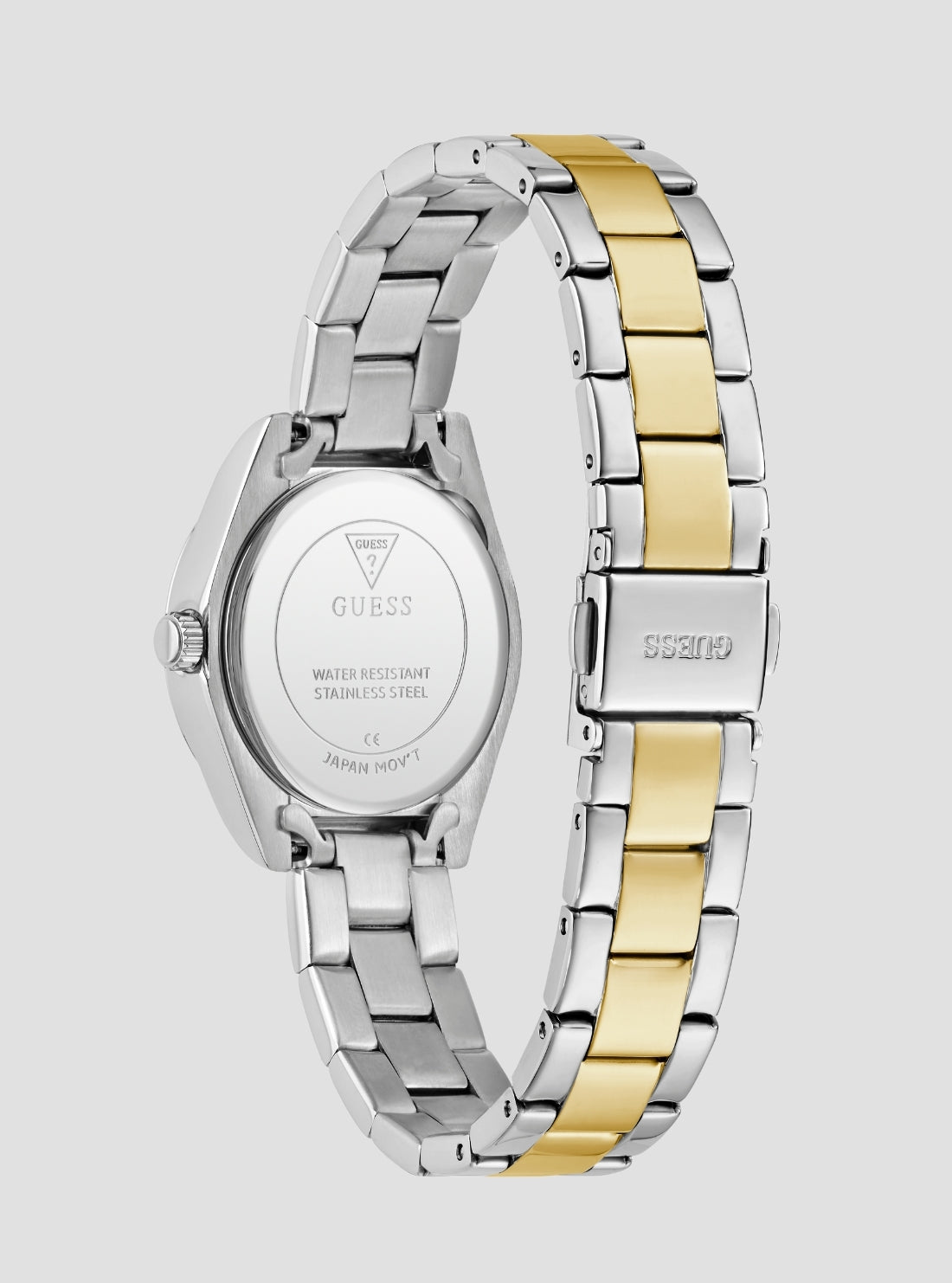 GUESS Accessories Silver Gold Mini Luna Watch GW0841L2 Back View