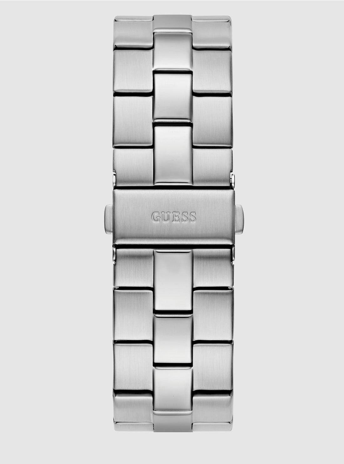 GUESS Accessories Silver Emperor Blue Dial Watch GW0849G1 Back View
