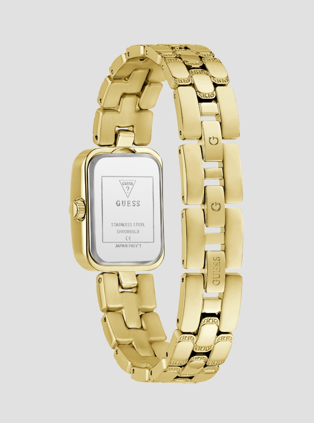 GUESS Accessories Gold Isla Red Dial Watch GW0865L9 Back View