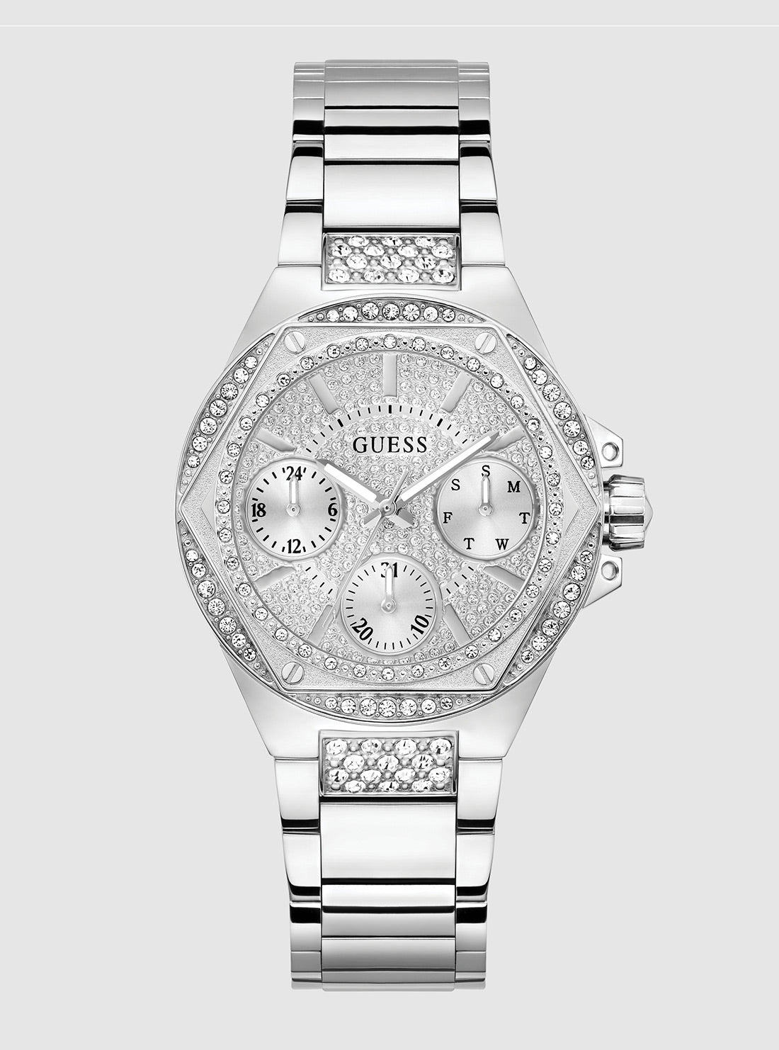 Silver Crystal Envy Watch