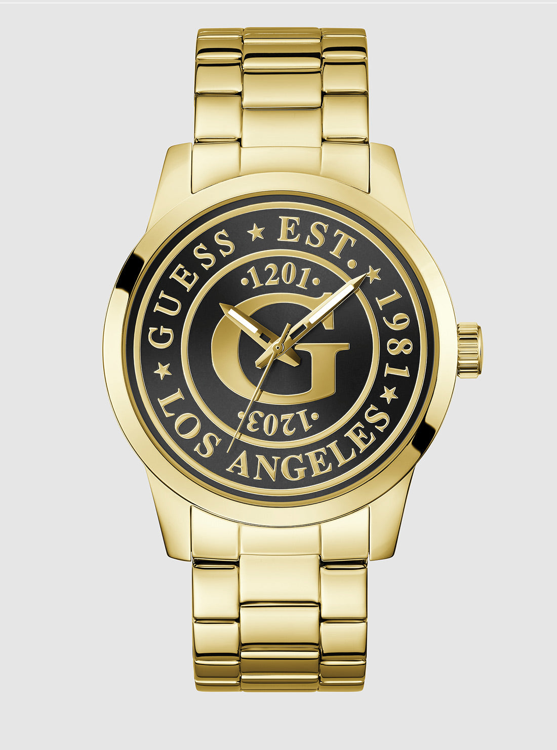 Gold Collegiate Black Dial Watch