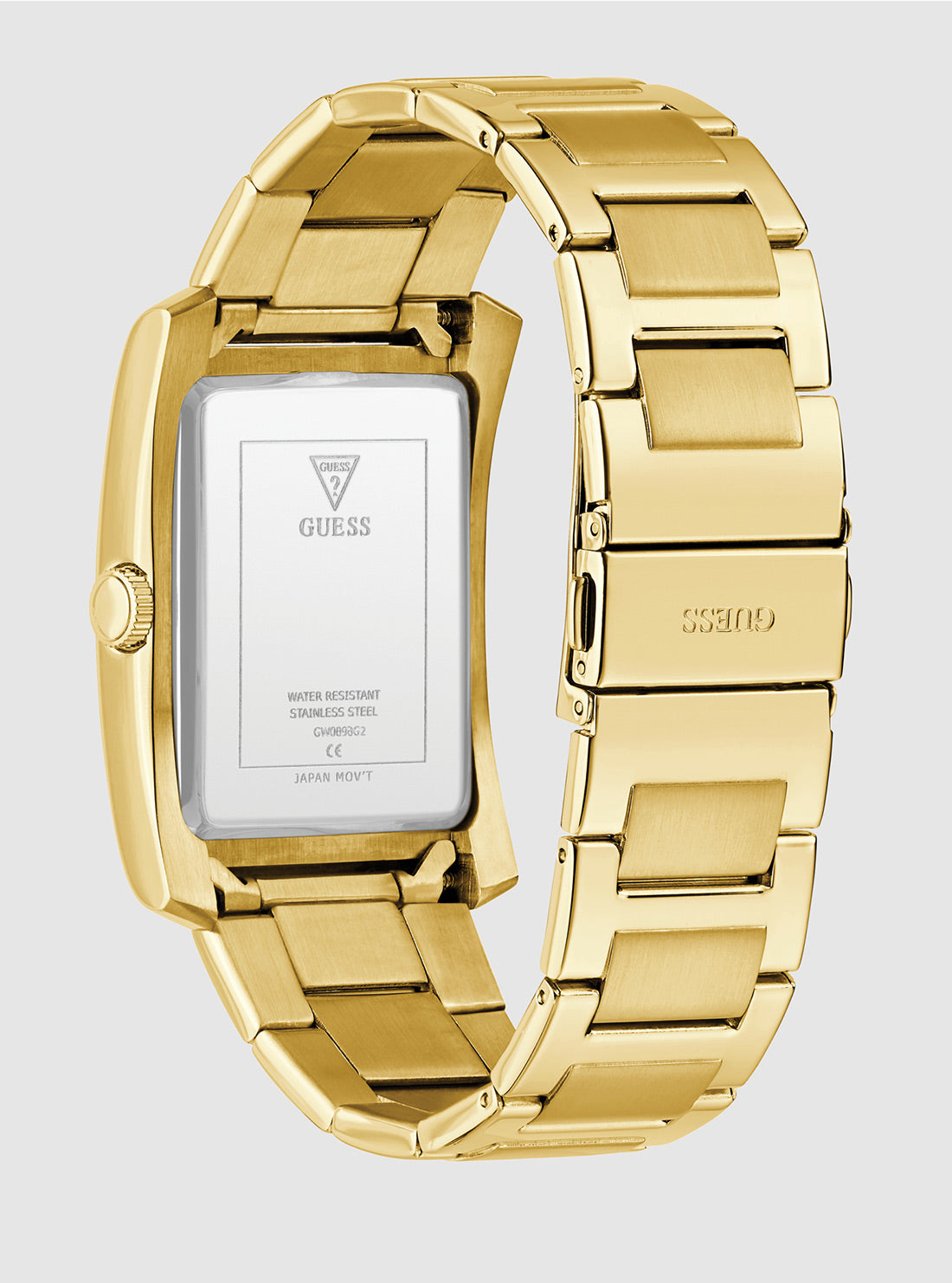 GUESS Accessories Gold Clyde Watch GW0896G2 Back View