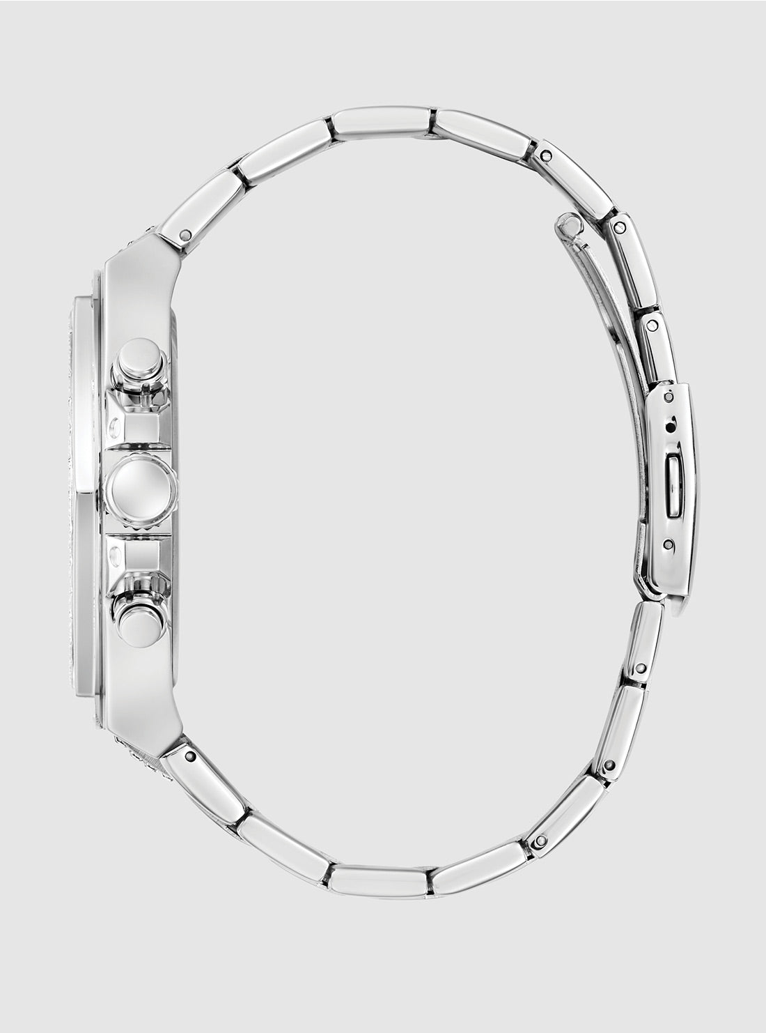 GUESS Accessories Silver Fury Glitz Watch GW0899G1 Side View