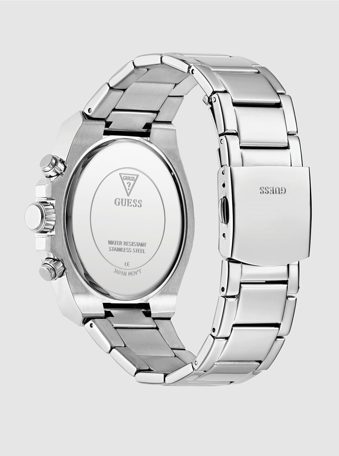 GUESS Accessories Silver Fury Glitz Watch GW0899G1 Back View
