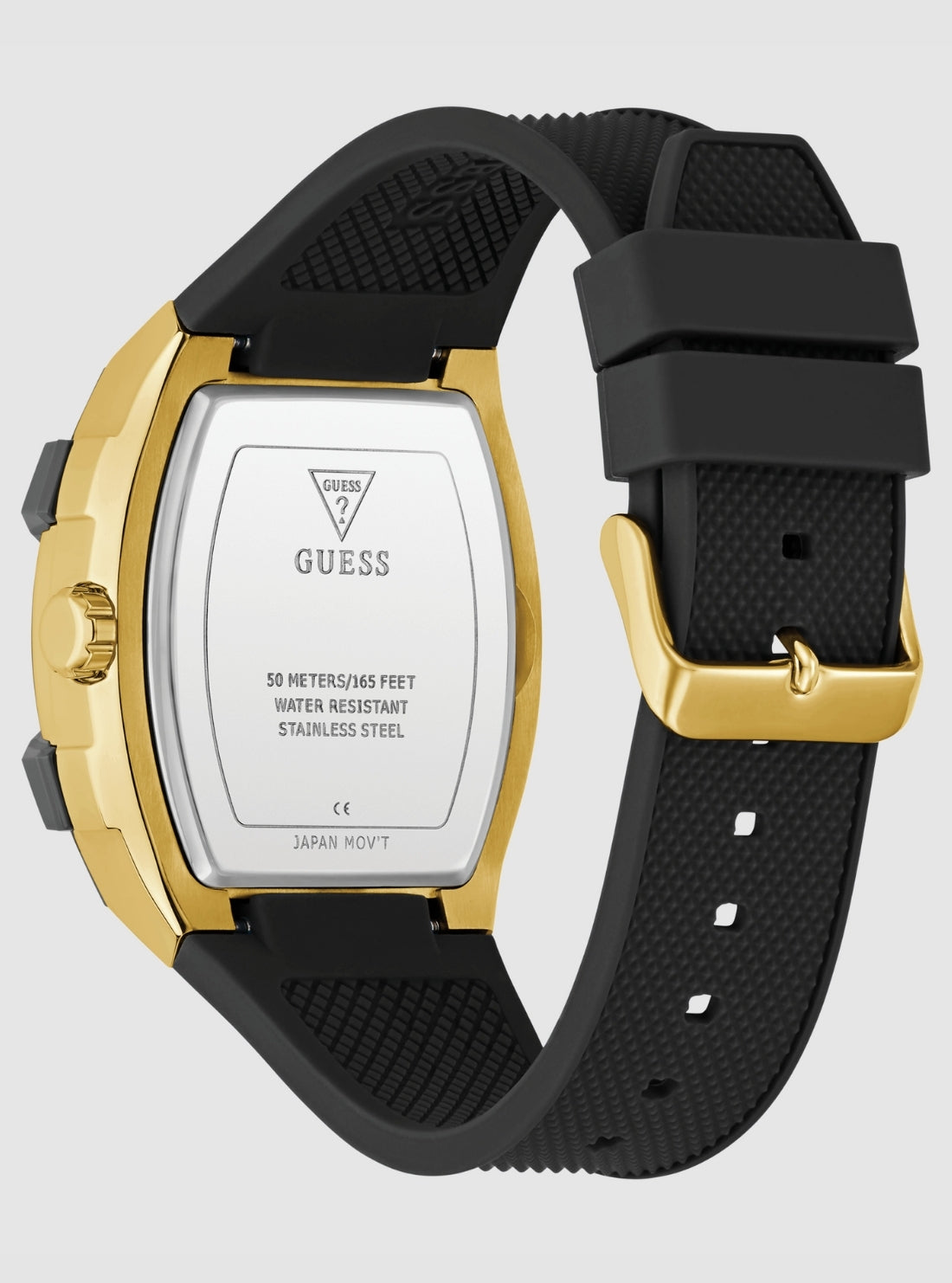 GUESS Accessories Black Gold Phoenix Watch GW0956G2 Back View