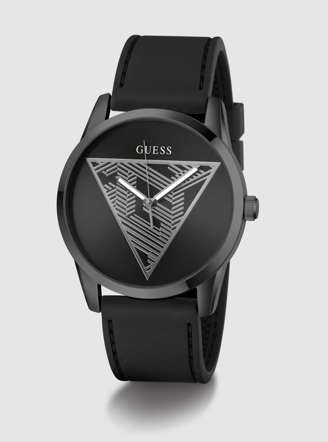 GUESS Accessories Black Clark Dial Watch GW0957G3 Front View_2