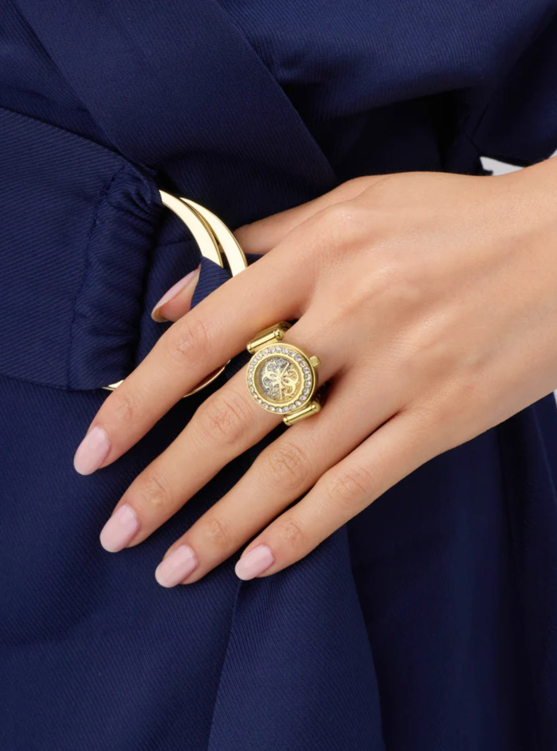 GUESS Accessories Gold Anna Analog Ring GW1022L2 Model View5