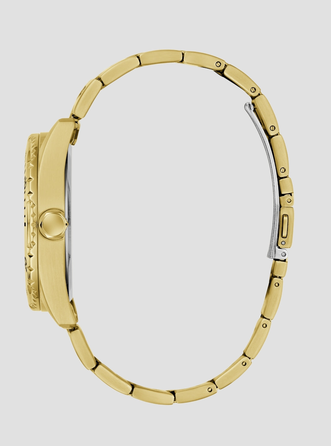 GUESS Accessories Gold Velocity Blue Dial Watch GW1061G2 Side View