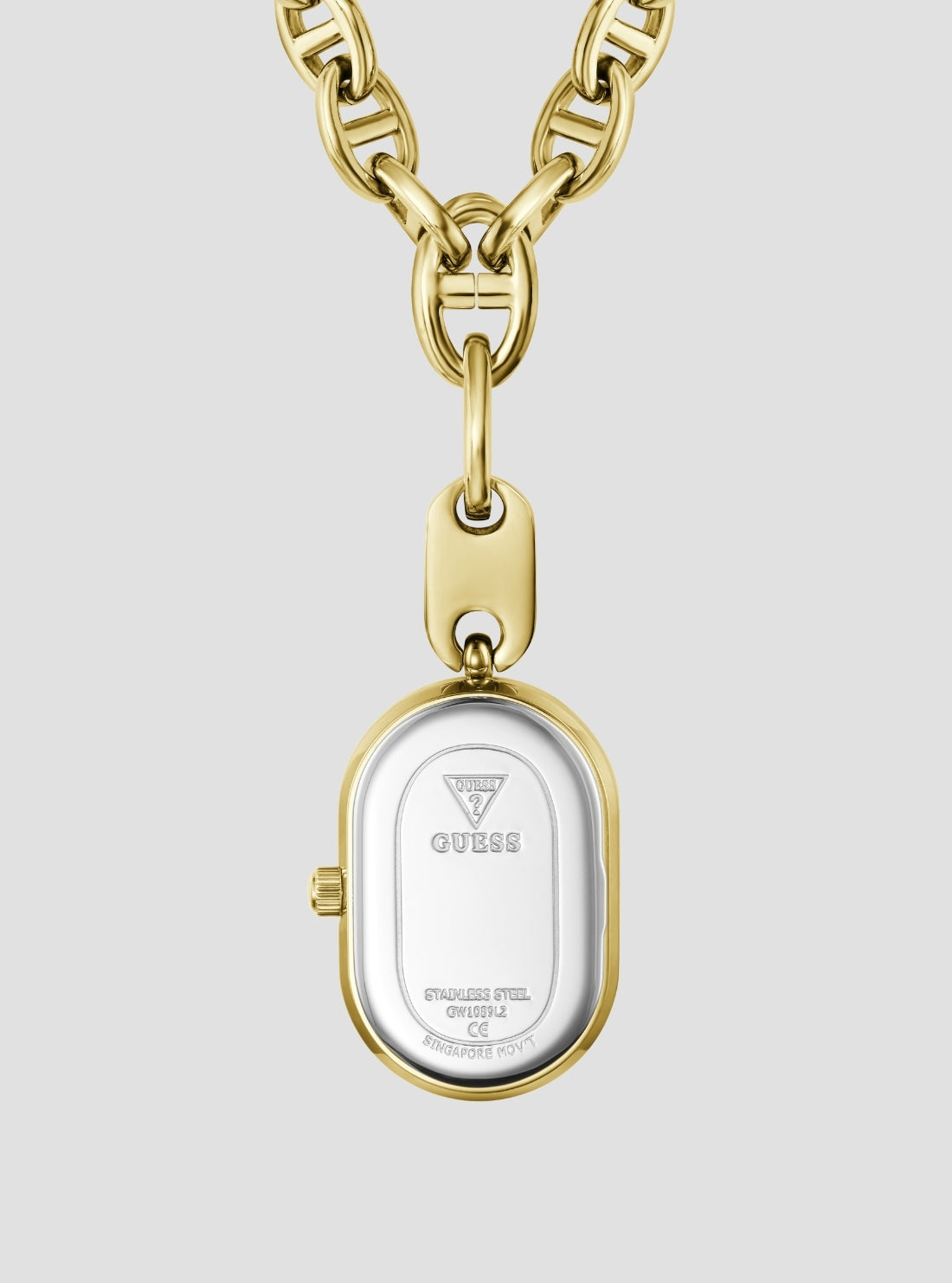 GUESS Accessories Gold Odette Pendant Watch GW1089L2 Back View