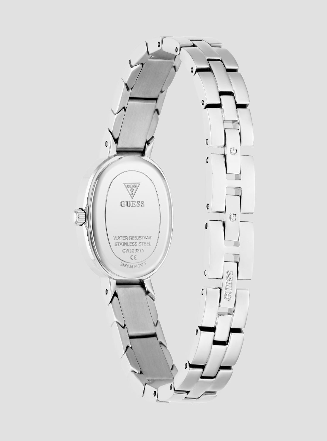 GUESS Accessories Silver Viola Crystal Watch GW1092L1 Back View
