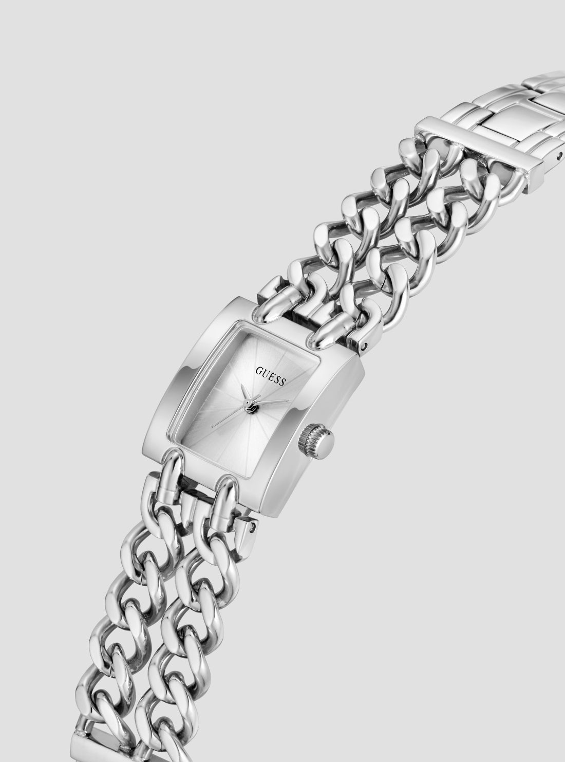 GUESS Accessories Silver Micro Mod Watch GW1112L1 Side View