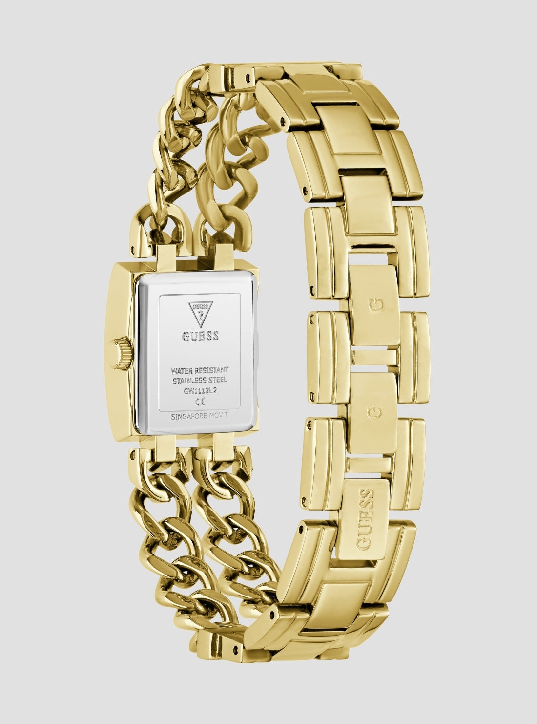 GUESS Accessories Gold Micro Mod Watch GW1112L2 Back View