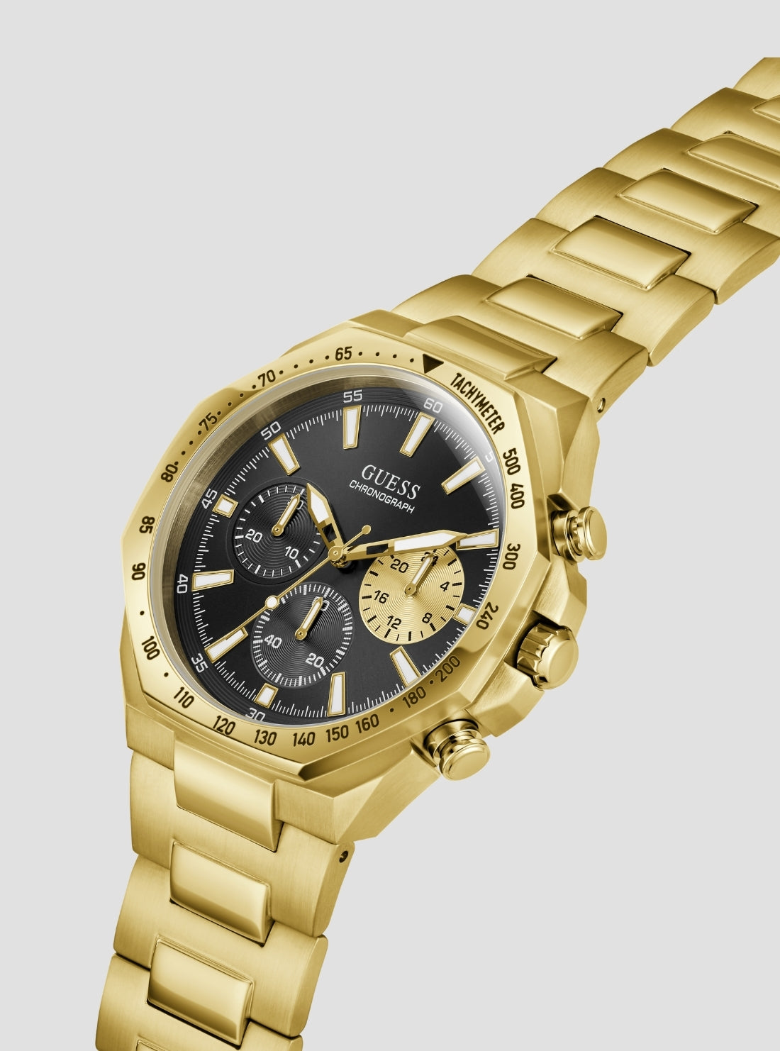 GUESS Accessories Gold Blake Chronograph Watch GW1122G2 Side View