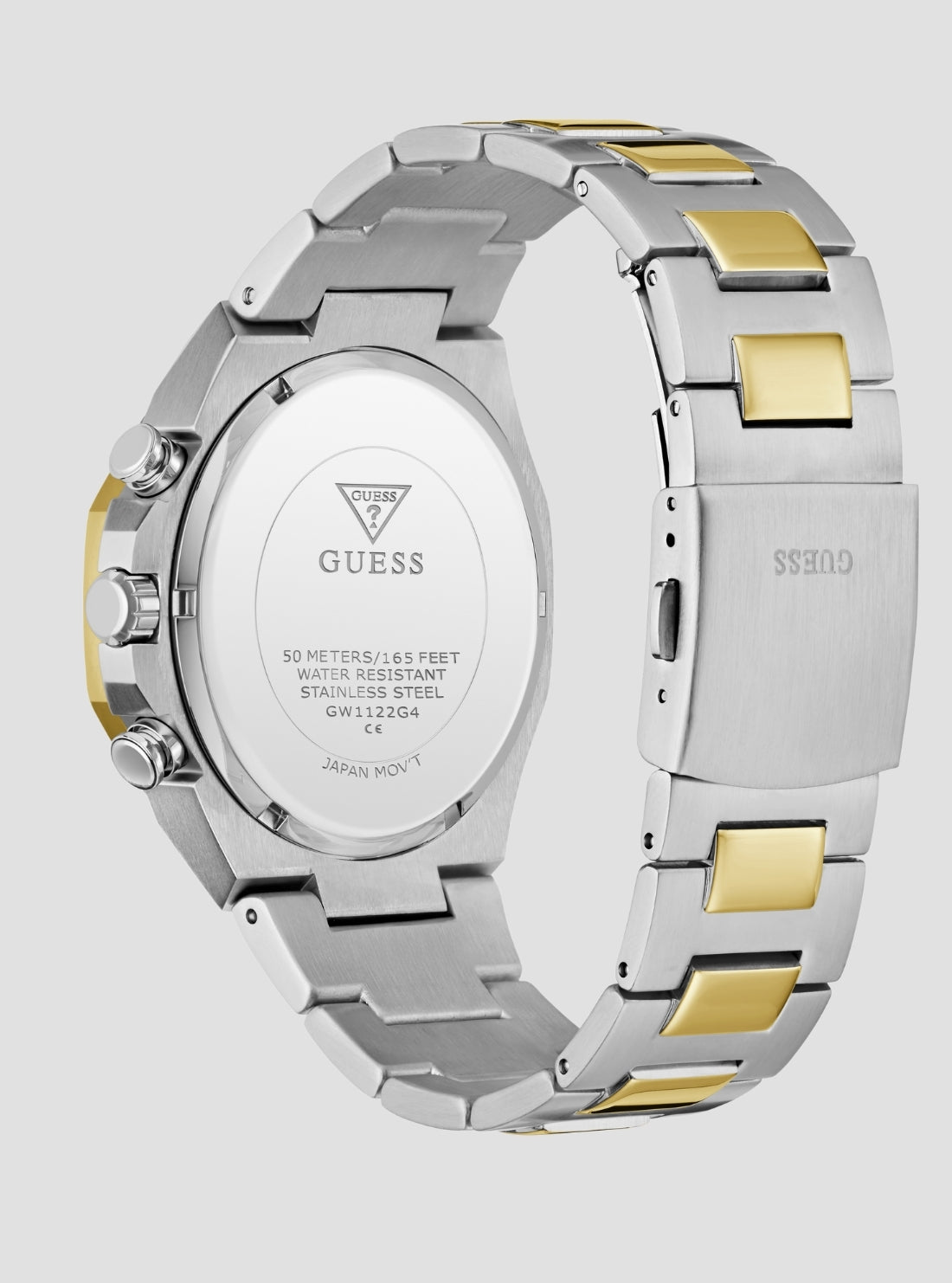 GUESS Accessories Silver Gold Blake Chronograph Watch GW1122G4 Back View