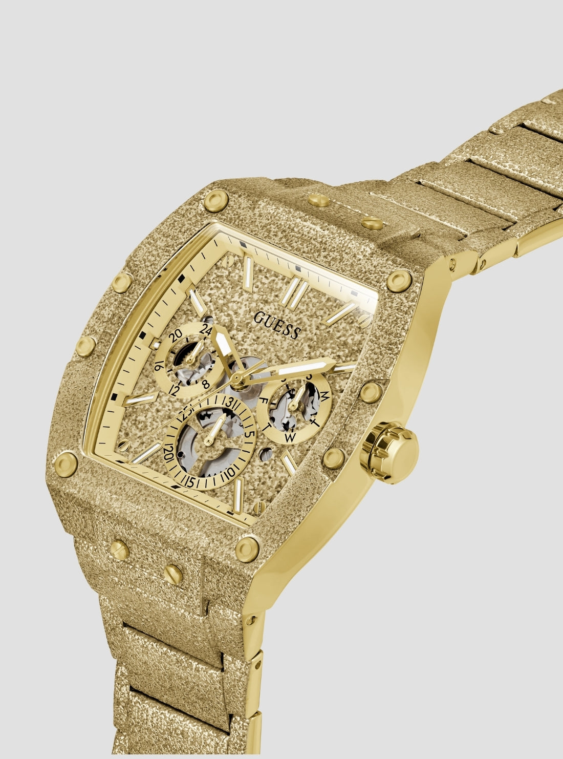 GUESS Accessories Gold Phoenix Frost Watch GW1148G2 Side View