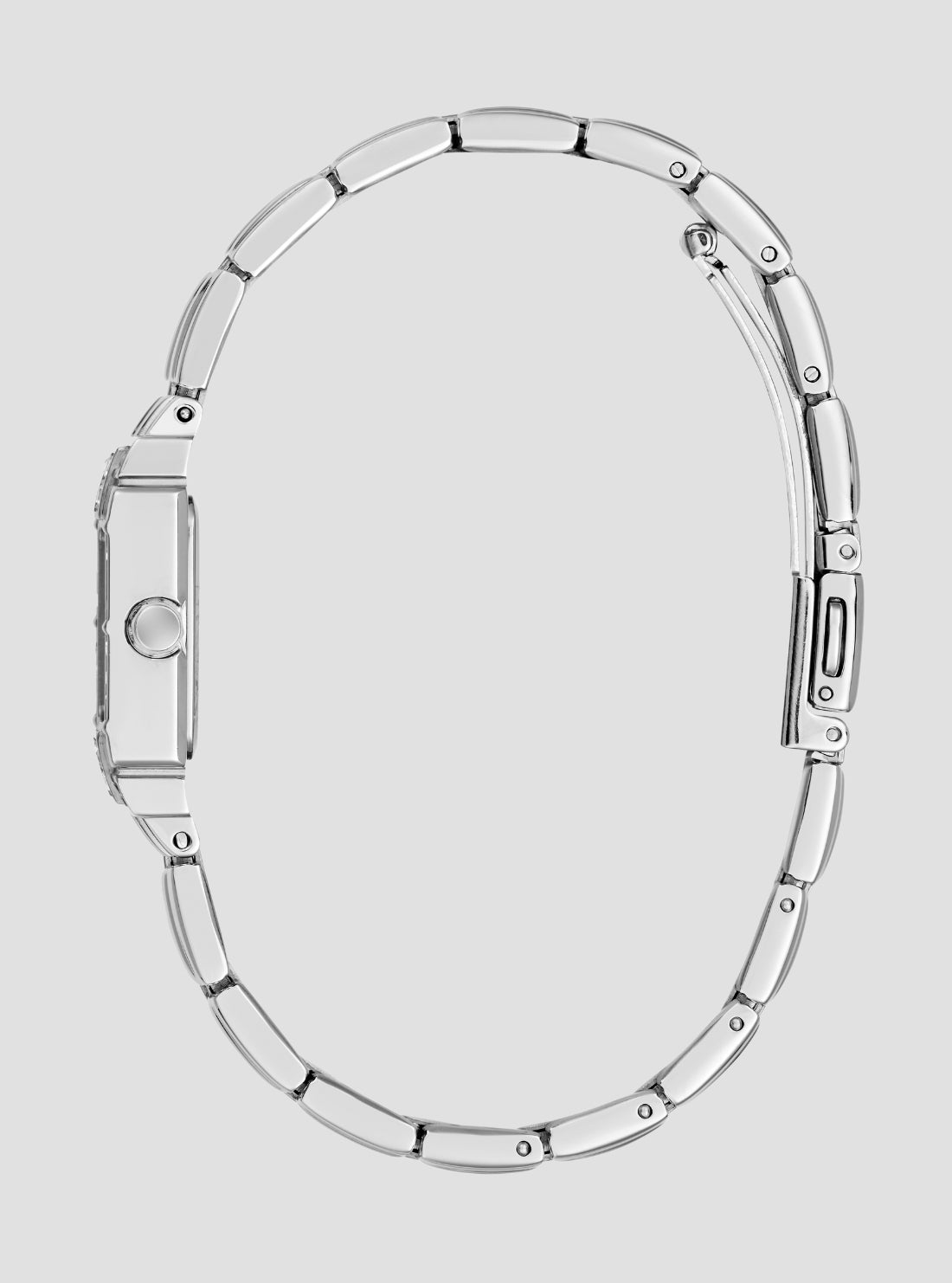 GUESS Accessories Silver Taylor Crystal Watch GW1157L1 Side View