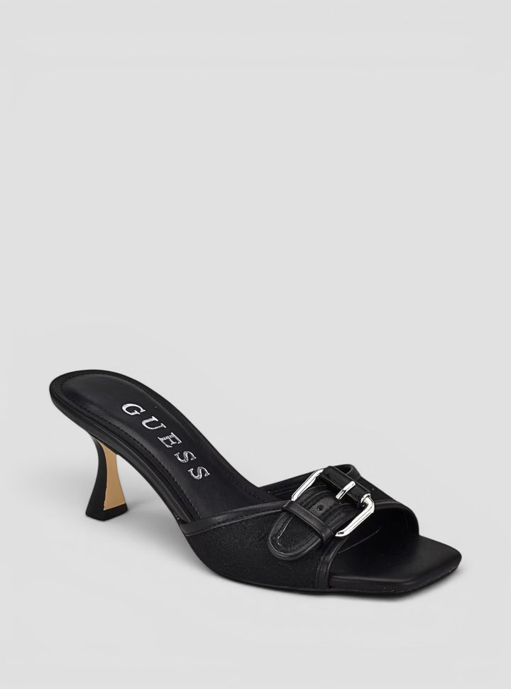 GUESS Womens Black Dista Kitten Heels DISTA2 Side View2