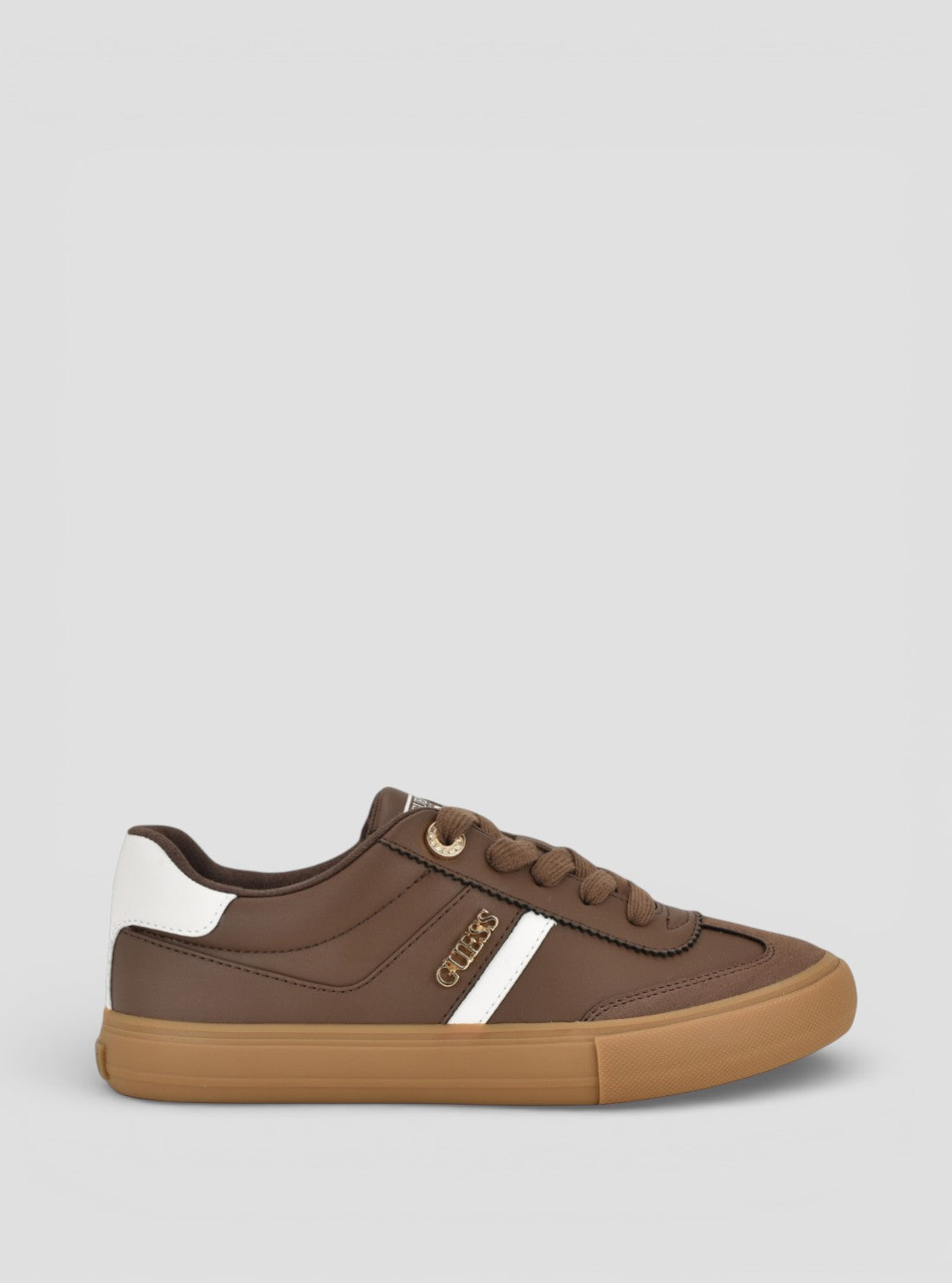 GUESS Mens Brown Loui Sneakers LOUI Side View_2