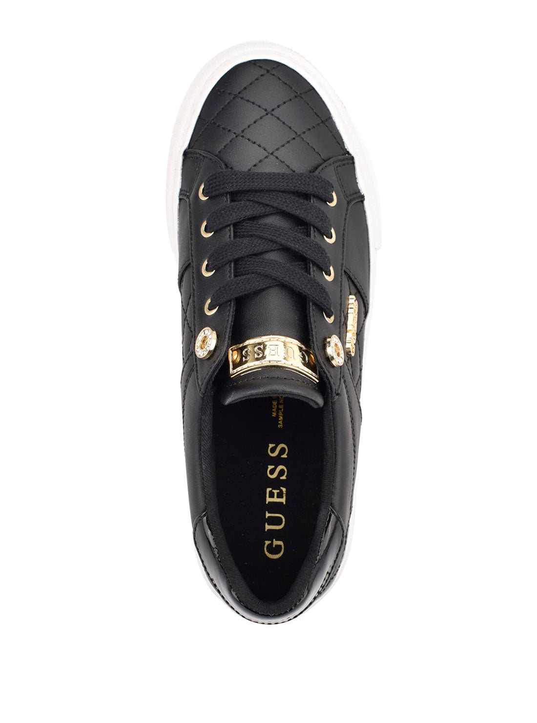 GUESS Black Gold Loven Low-Top Sneakers top view
