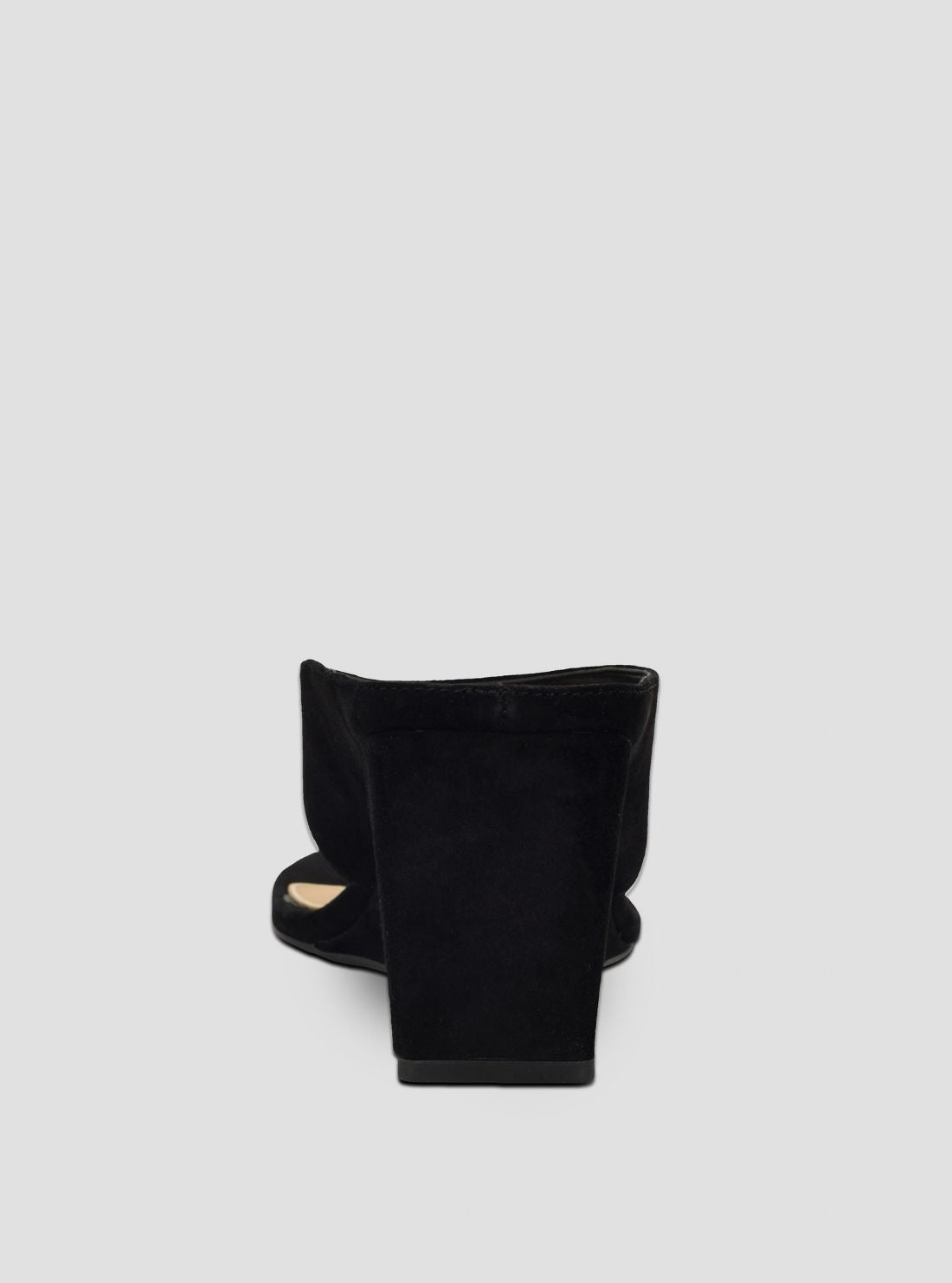 GUESS Footwear Black Marchon Wedge Sandals MARCHON Back View