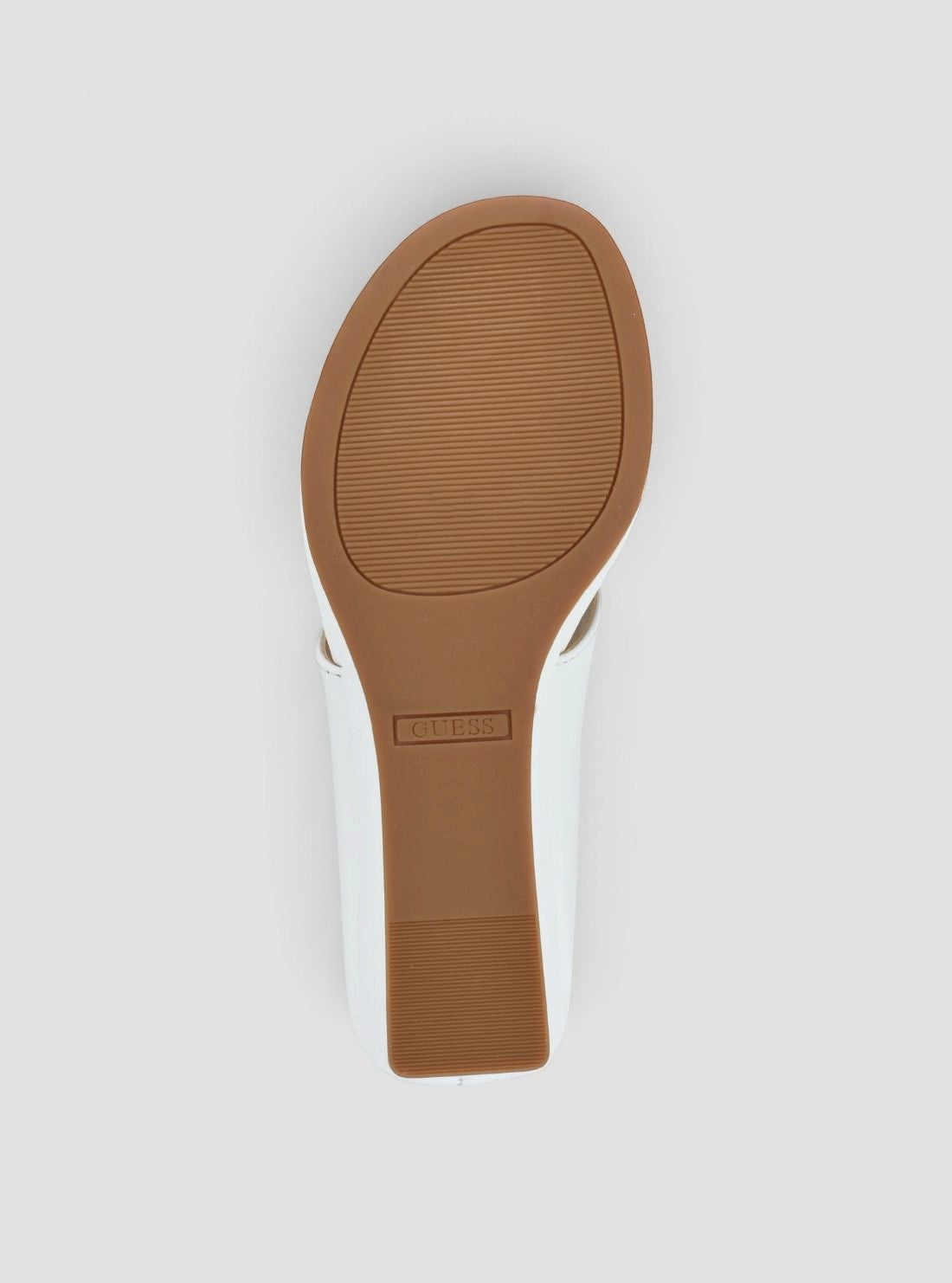 GUESS Womens White Marchon Wedge Sandals MARCHON Bottom View