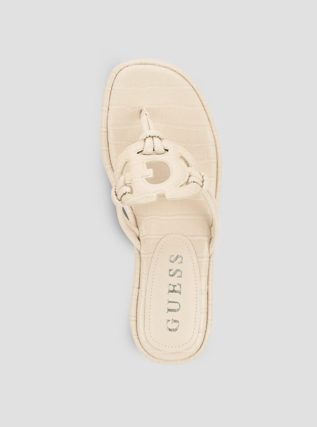 GUESS Footwear Ivory Saime Sandals SAIME Top View