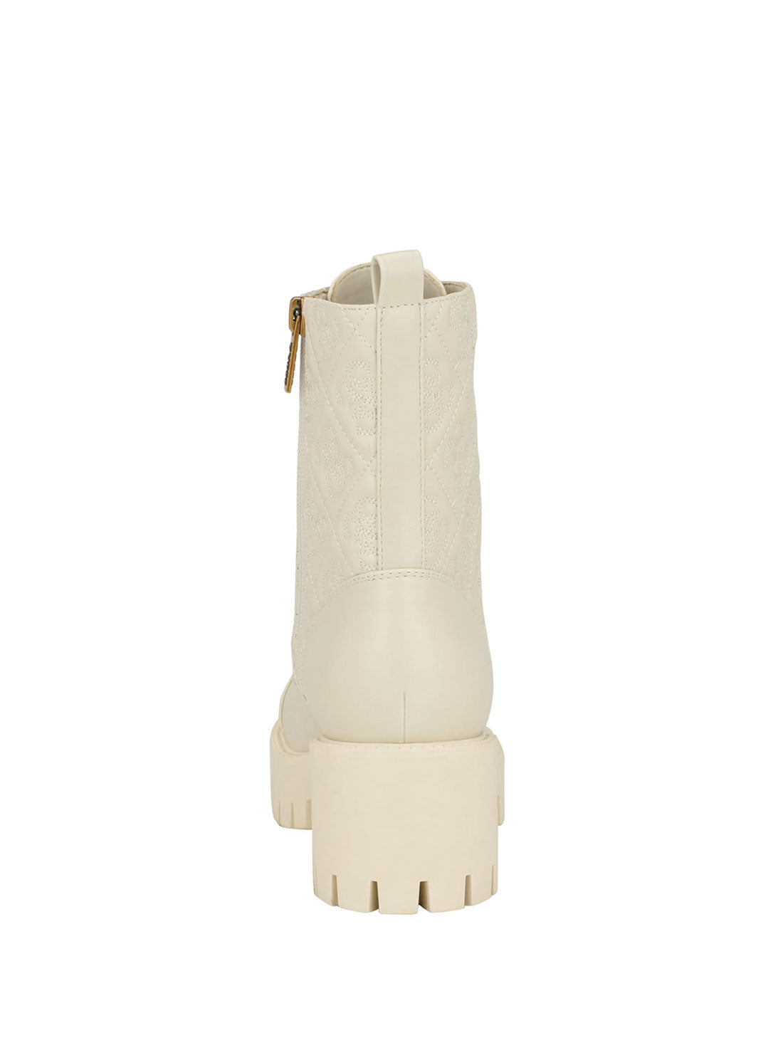 GUESS White Logo Waite Combat Boots back view