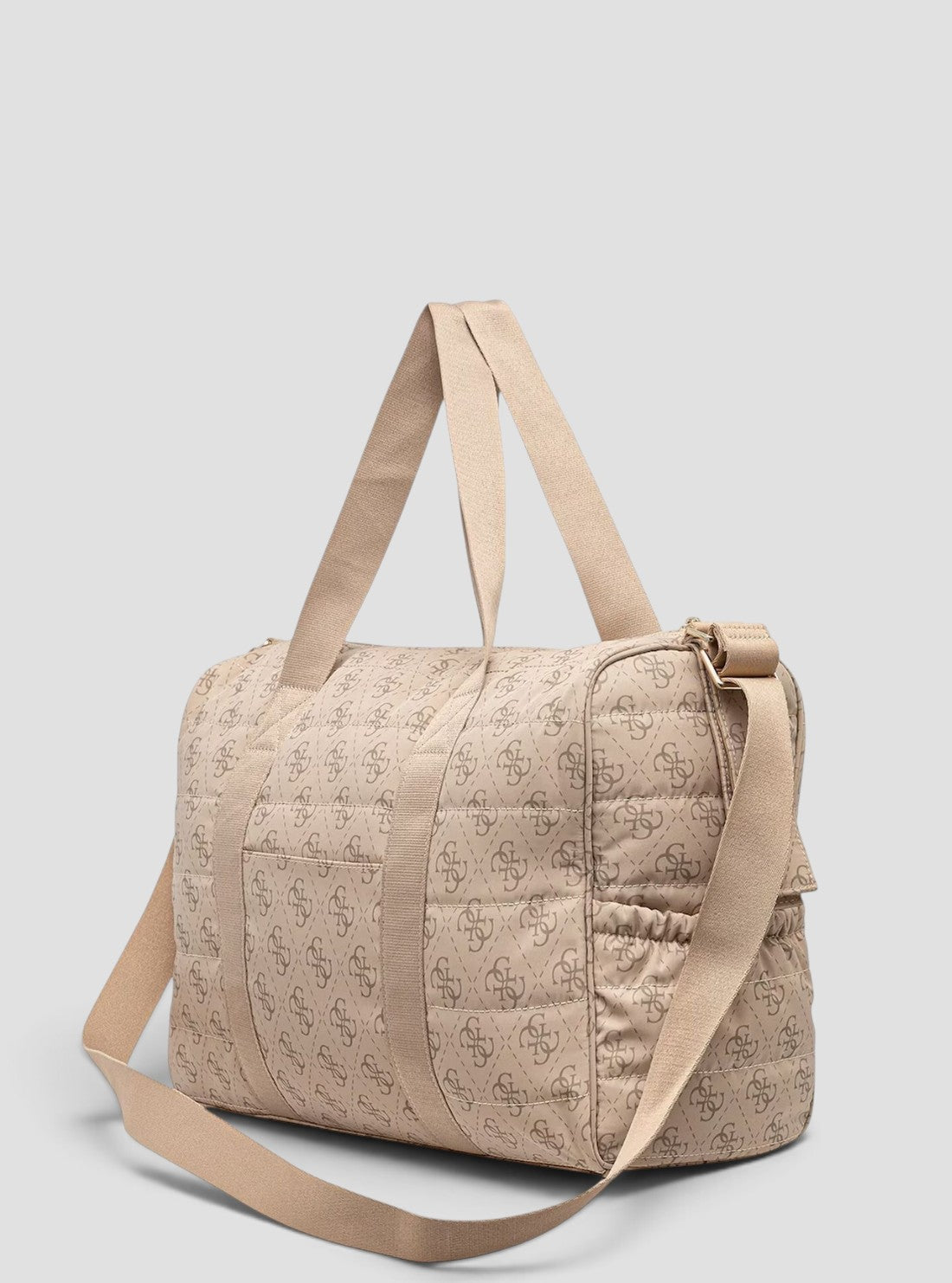 GUESS Accessories Beige 4G Logo Diaper Bag Set H5BW18WFTO0 Back View