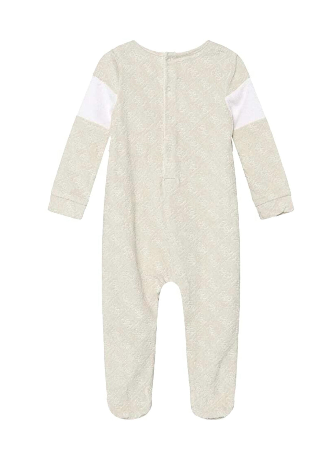 GUESS Kids Light Grey Multi Chenille Overall (0-9m) H5BW21KAVN4 Back View