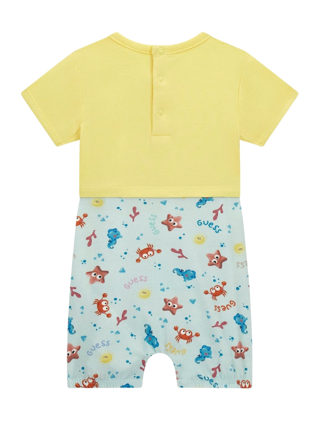 GUESS Kids Eco Multi-Colour Jersey Shortie (0–12m) H5GW10K6YW1 Back View