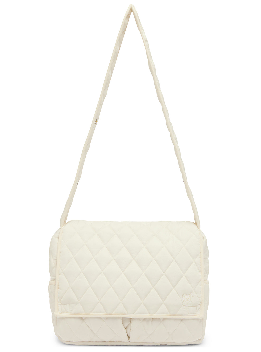 GUESS Accessories Beige Baby Changing Bag with Changing Mat Front View_3