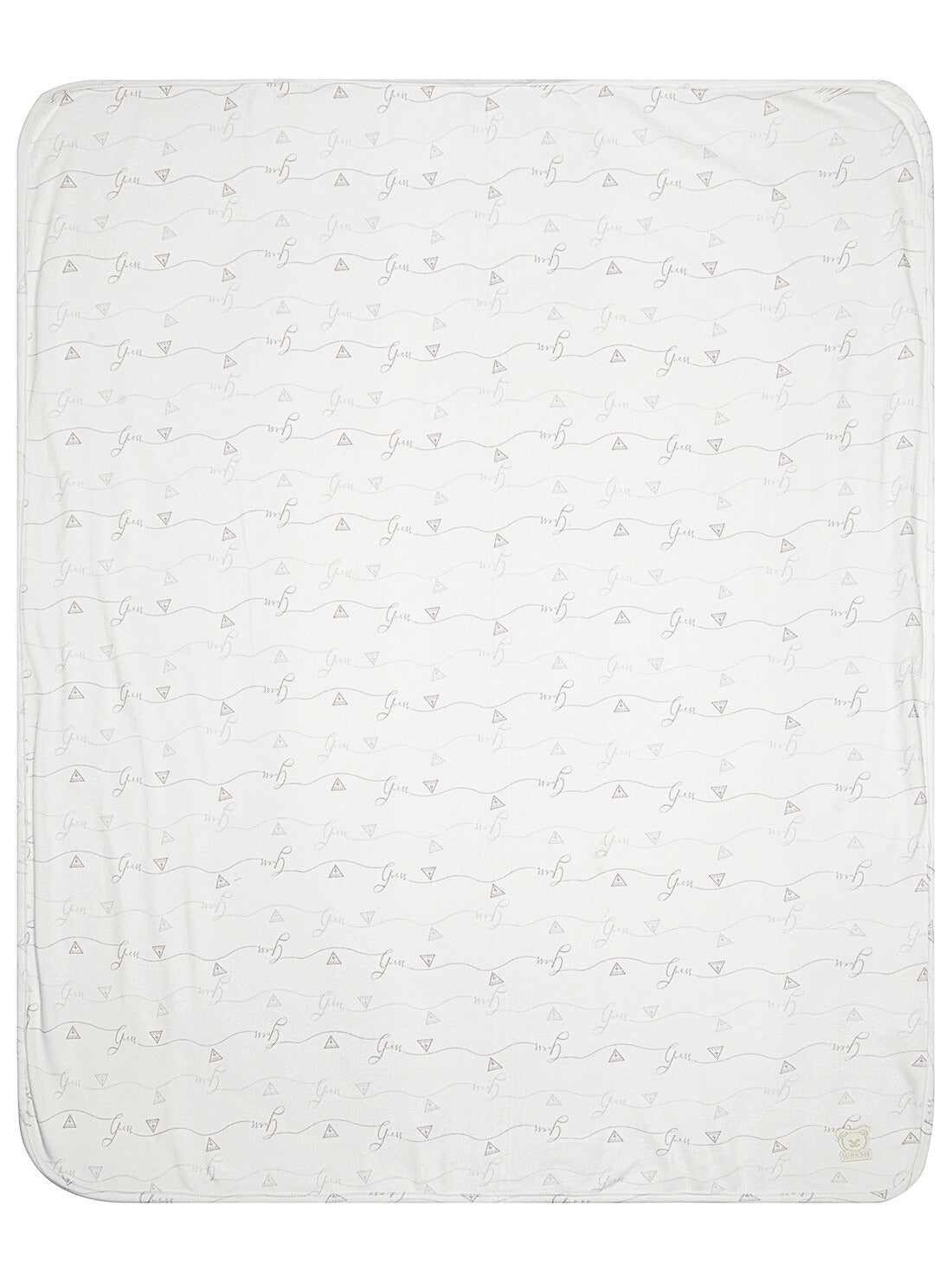 GUESS Accessories Beige Allover Interlock Baby Blanket H5GW19KA6W1 Front View_2