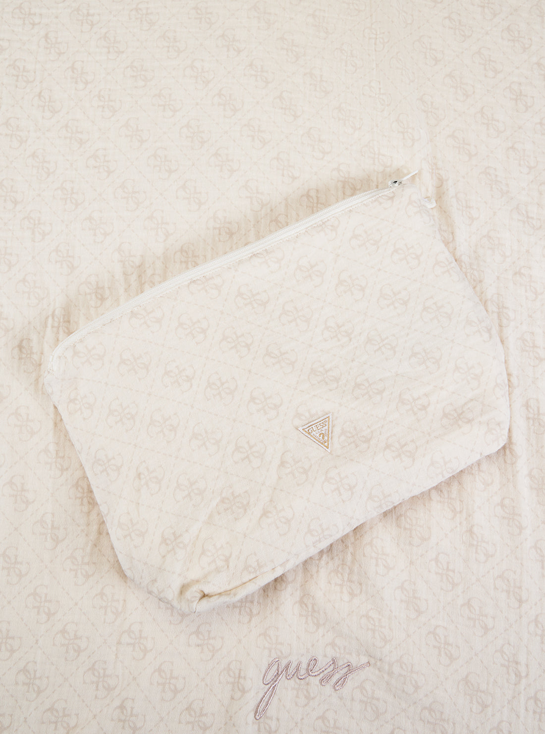 Beige 4G Logo Newborn Blanket